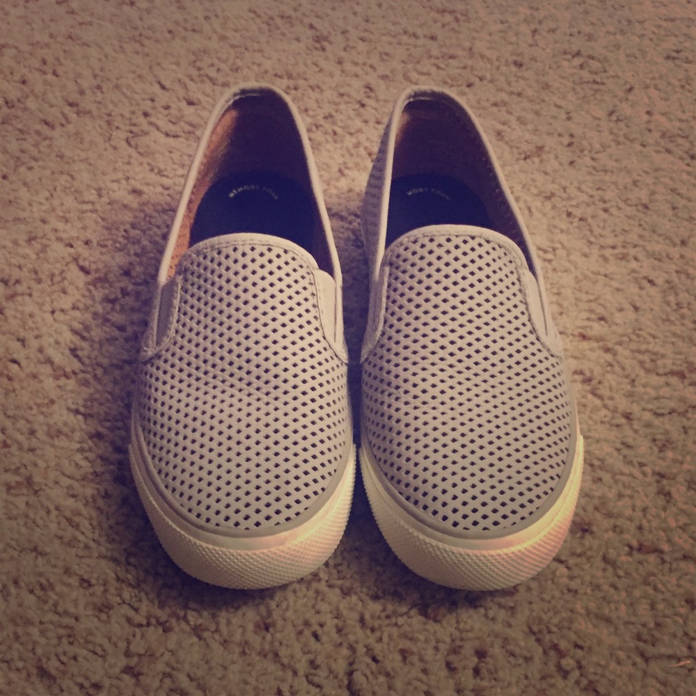 Sperry Grey Slip On Memory Foam Sneakers